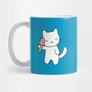 Cute and Kawaii Ice Cream Cat T-Shirt Mug